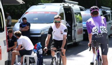 2026 Tour Down Under: Adam Yates prior to getting ready for stage 5 of the race