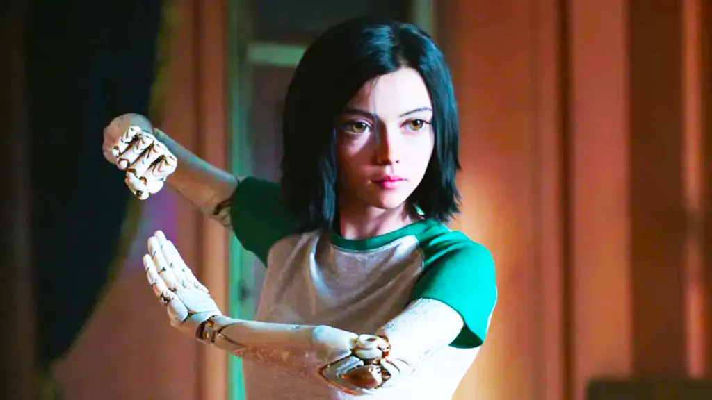 Rosa Salazar as Alita in Alita Battle Angel
