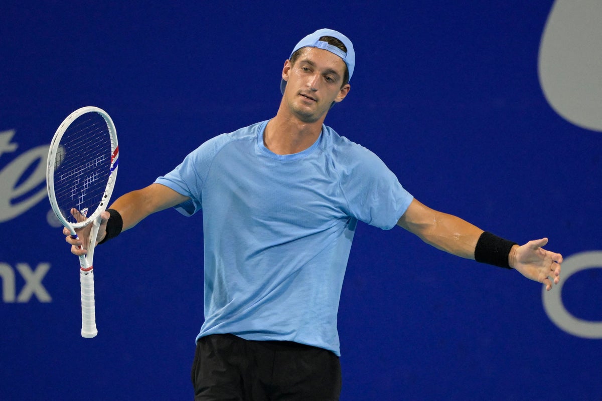 Tennis player Terence Atmane left stunned after losing match due to time violation