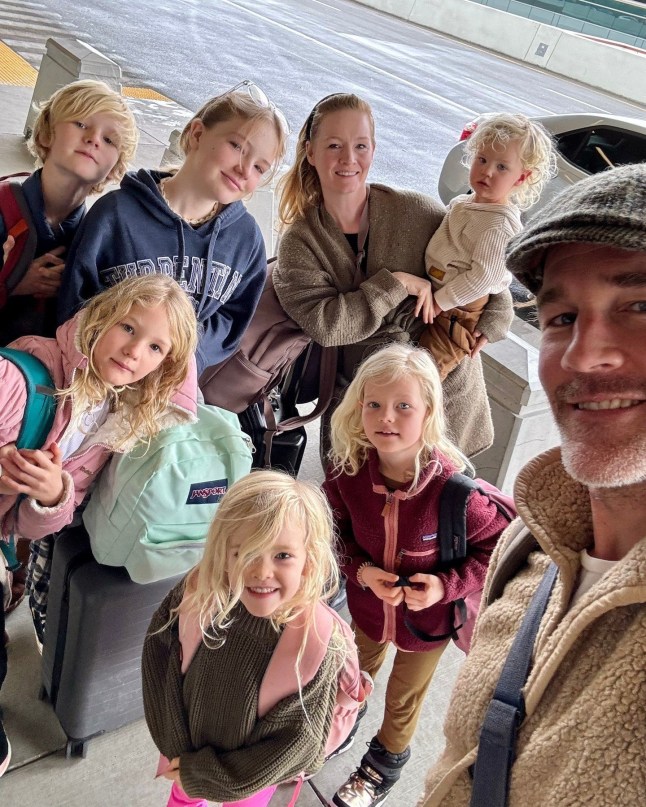 James Van Der Beek family picture from instagram https://www.instagram.com/p/C41mk_It_sn/?hl=en&img_index=1