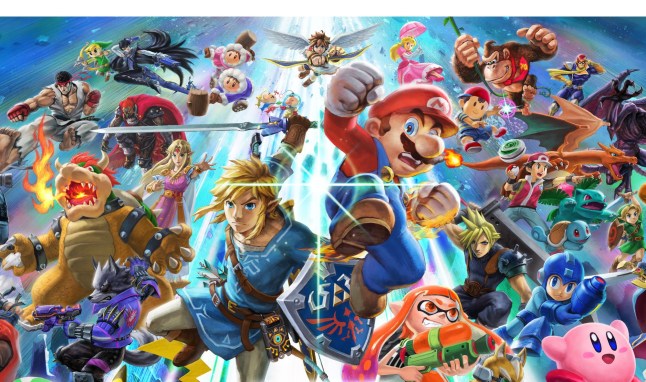 Super Smash Bros. Ultimate key art of all the main characters