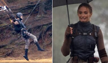 Sophie Turner films physically-gruelling Tomb Raider action scene in Surrey