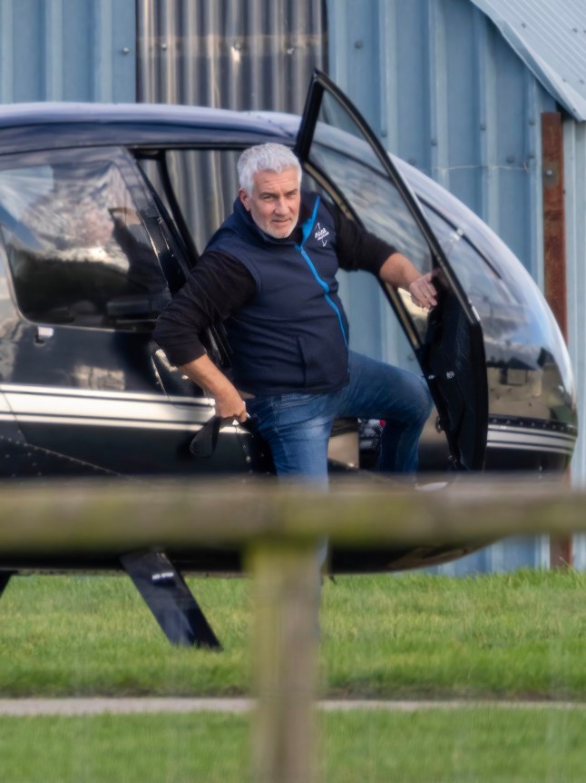 6 February 2026 - EXCLUSIVE. **UK ONLINE ??? ??300- MIN SET FEE- PER WEBSITE ** (Min fee covers single set usage only) ****Re-use to be charged at ??50 per picture **** ** UK MAGS - ??350 per picture usage - double for cover** ** UK PAPERS - **PRICE TO BE AGREED** BAKE OFF BUT CANT TAKE OFF! Paul Hollywoods ??400k helicopter has been given the boot from his plush Kent pad after fed-up neighbours complained about the TV baker landing it in his back garden. The Bake Off star, 58, was forced to shift the chopper to a nearby aerodrome in January 2026 after it kept touching down at his home during the summer while he was learning to fly. But fast-forward 20 MONTHS yes, nearly two years later and Paul is STILL training. The TV favourite was spotted flying over Kent with an instructor sat right beside him in the cockpit of his Robinson R44. Insiders say helicopter pilots usually need around 45 hours to qualify for a private pilots licence. Yet despite owning the ??400,000 helicopter himself, Paul has been flying it for over two years and appears not to have passed his licence yet. Paul was spotted wearing a branded jacket from the helicopter flying school. A source said: Most people wouldve been signed off ages ago but Pauls still got the stabilisers on. The star baker didnt seem too bothered, though, and was seen enjoying some well-earned downtime as he waits for filming on the next series of The Great British Bake Off to begin. Lets hope his flying improves faster than a soggy bottom. Credit: @ashthepap/CLICK NEWS AND MEDIA Ref: AMdef **Exclusive to CLICK NEWS AND MEDIA** CLICK NEWS AND MEDIA - PICTURES@CLICKNEWSANDMEDIA.COM - 07774 321240 -