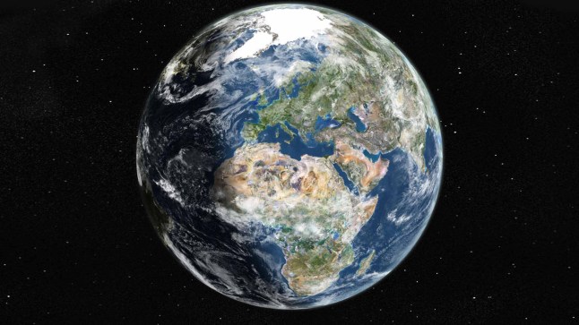 True colour satellite image of the Earth from space. (Photo by Planet Observer/Universal Images Group via Getty Images)