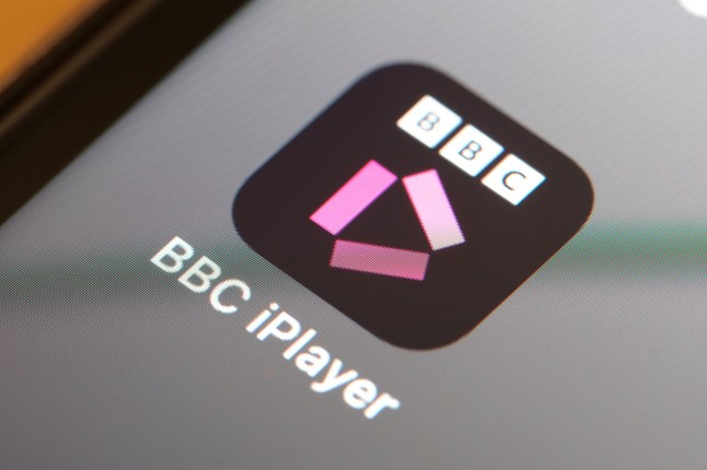 Liverpool, England - November 3, 2023: Close up of BBC iPlayer app on iPhone home screen; Shutterstock ID 2383858355; purchase_order: -; job: -; client: -; other: