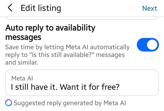 Meta AI 'offers someone's $75 air fryer for free' on Facebook Marketplace