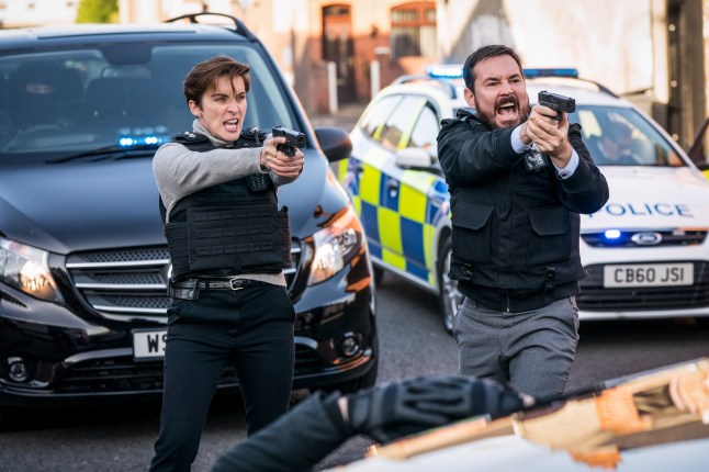 Television Programme: Line of Duty S6. DI Kate Fleming (VICKY MCCLURE), DI Steve Arnott (MARTIN COMPSTON) - (C) World Production - Photographer: Steffan Hill