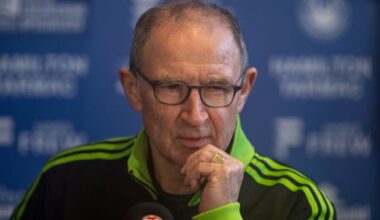 Martin O'Neill, Media Conference at Rugby Park