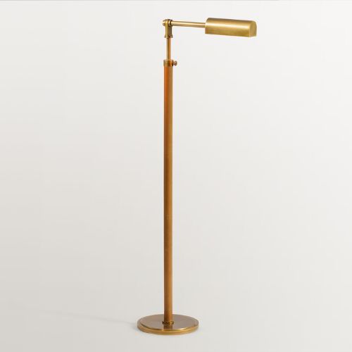 Pottery Barn, Chambers Leather Adjustable Task Floor Lamp (37")