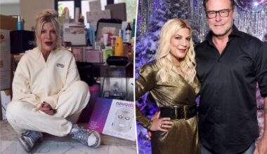 Tori Spelling living in 'borderline hoarder' house after Dean McDermott split, podcast co-host says
