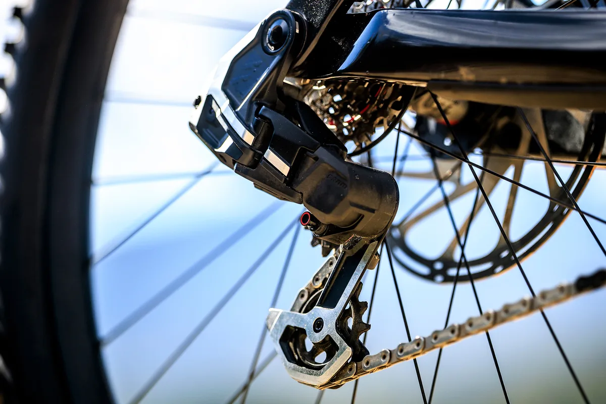 Troy Bronsnan's Canyon CFR with unreleased SRAM DH AXS