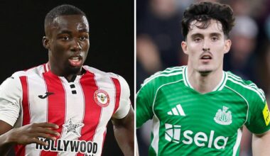 TWO leading targets identified as stunning raids on Brentford, Newcastle eyed