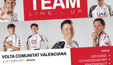 João Almeida will lead UAE Team Emirates-XRG at the 2026 Volta Comunitat Valenciana