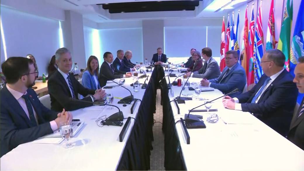 Click to play video: 'Canada’s premiers gather at First Ministers’ meeting ahead of CUSMA negotiations'