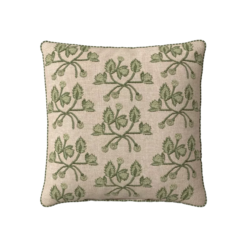 Target, Square Embroidered Vine Pillow