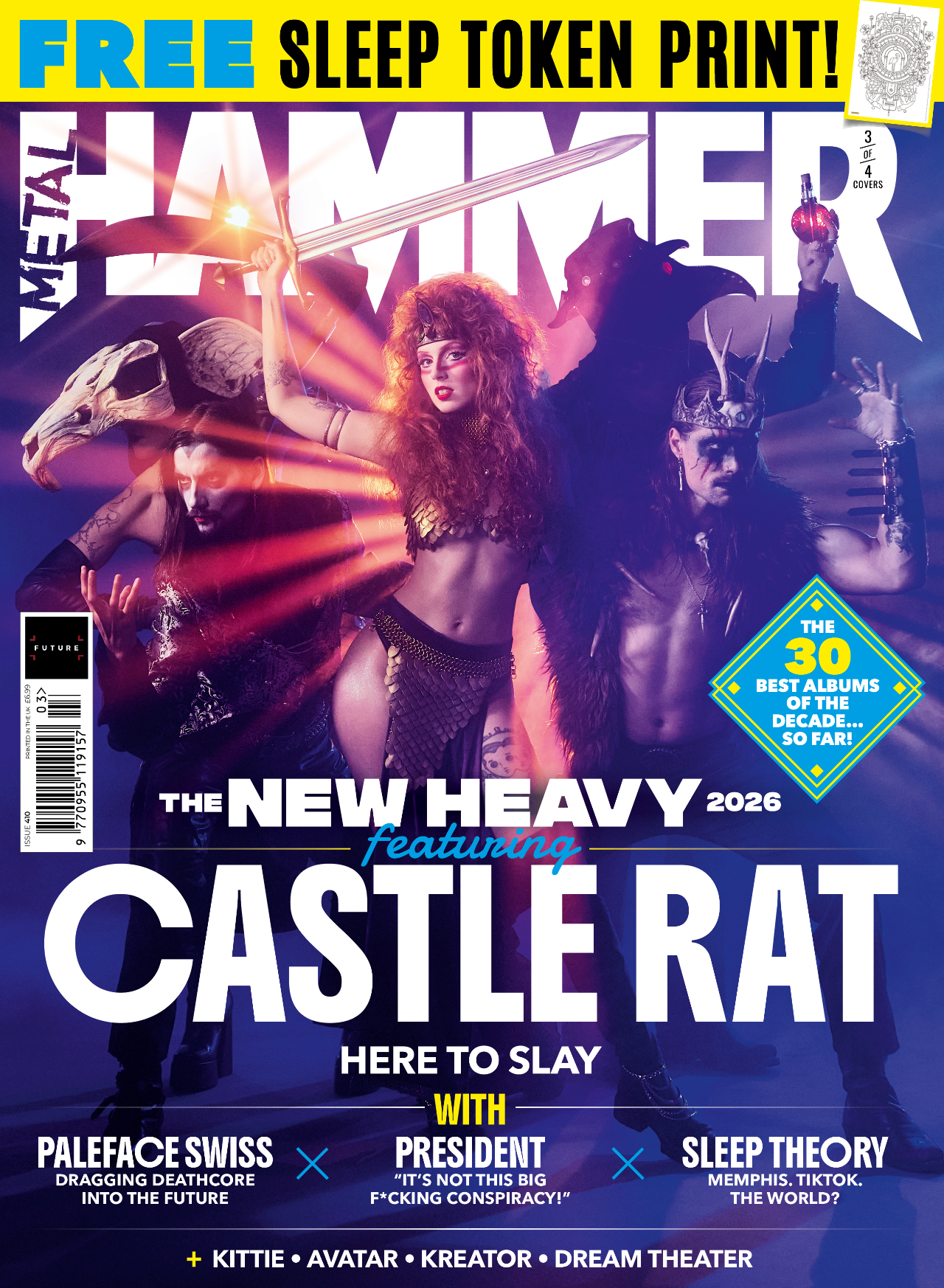 The new cover of Metal Hammer with Castle Rat