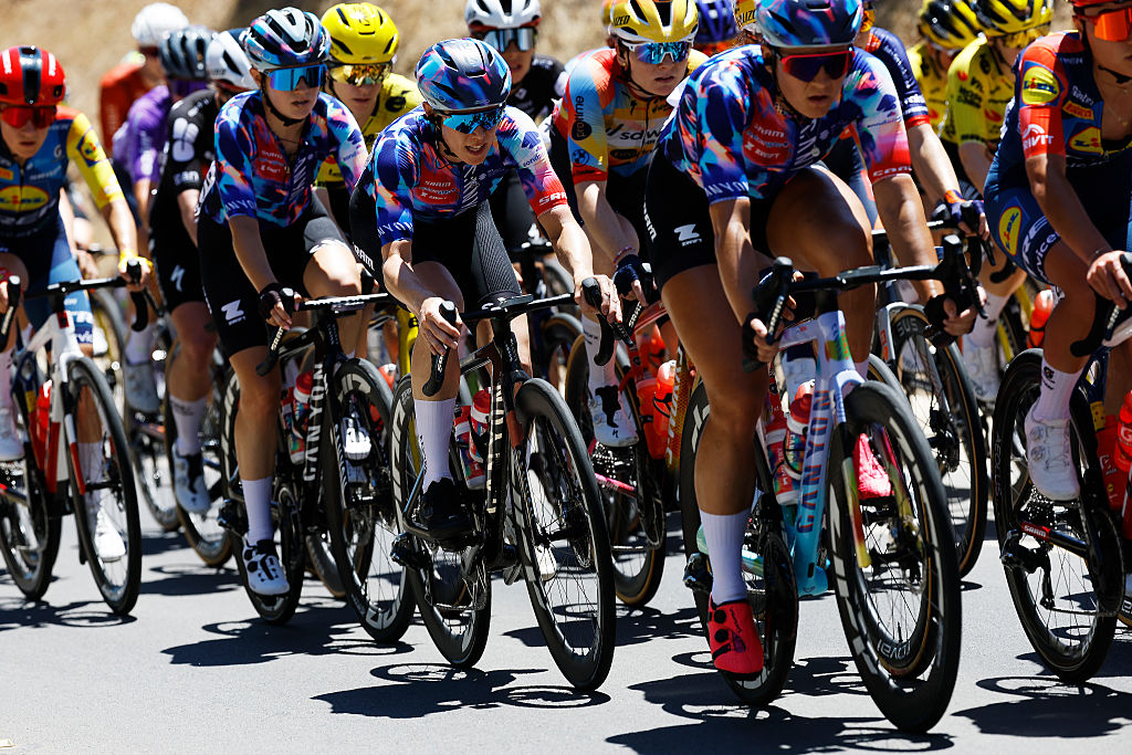 WILLUNGA, AUSTRALIA - JANUARY 17: Tiffany Cromwell of Australia and Team CANYON//SRAM Zondacrypto competes during the 10th Santos Women's Tour Down Under 2026, Stage 1 a 137.4km stage from Willunga to Willunga 134m / #UCIWWT / on January 17, 2026 in Willunga, Australia. (Photo by Con Chronis/Getty Images)
