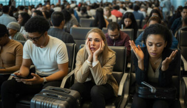 Hundreds of Travellers Stranded at London Heathrow Airport in United Kingdom as 228 Flights Are Put Off and 48 Axed, Disrupting Air France, Lufthansa, Finnair, KLM, Swiss, and More Across London, Oslo, and Paris