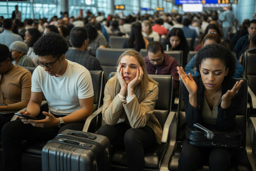 Hundreds of Travellers Stranded at London Heathrow Airport,
United Kingdom as 228 Flights Are Put Off and 48 Axed,