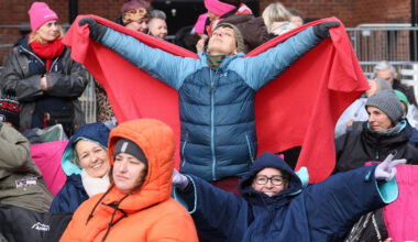 Paula Bellwood and Barbara Cooke looked more than ready for the show