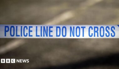 Stock shot of a 'Police line do not cross' tape.