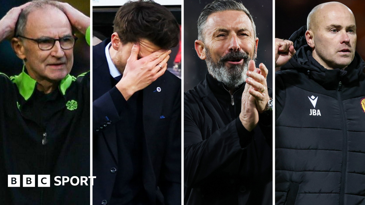 Celtic and Rangers both dropped points on Sunday after wins for leaders Hearts and in-form Motherwell 24 hours earlier