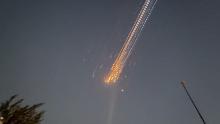 SpaceX debris streaks through sky after Elon Musk's Starship spacecraft comes apart in mid-flight in January 16