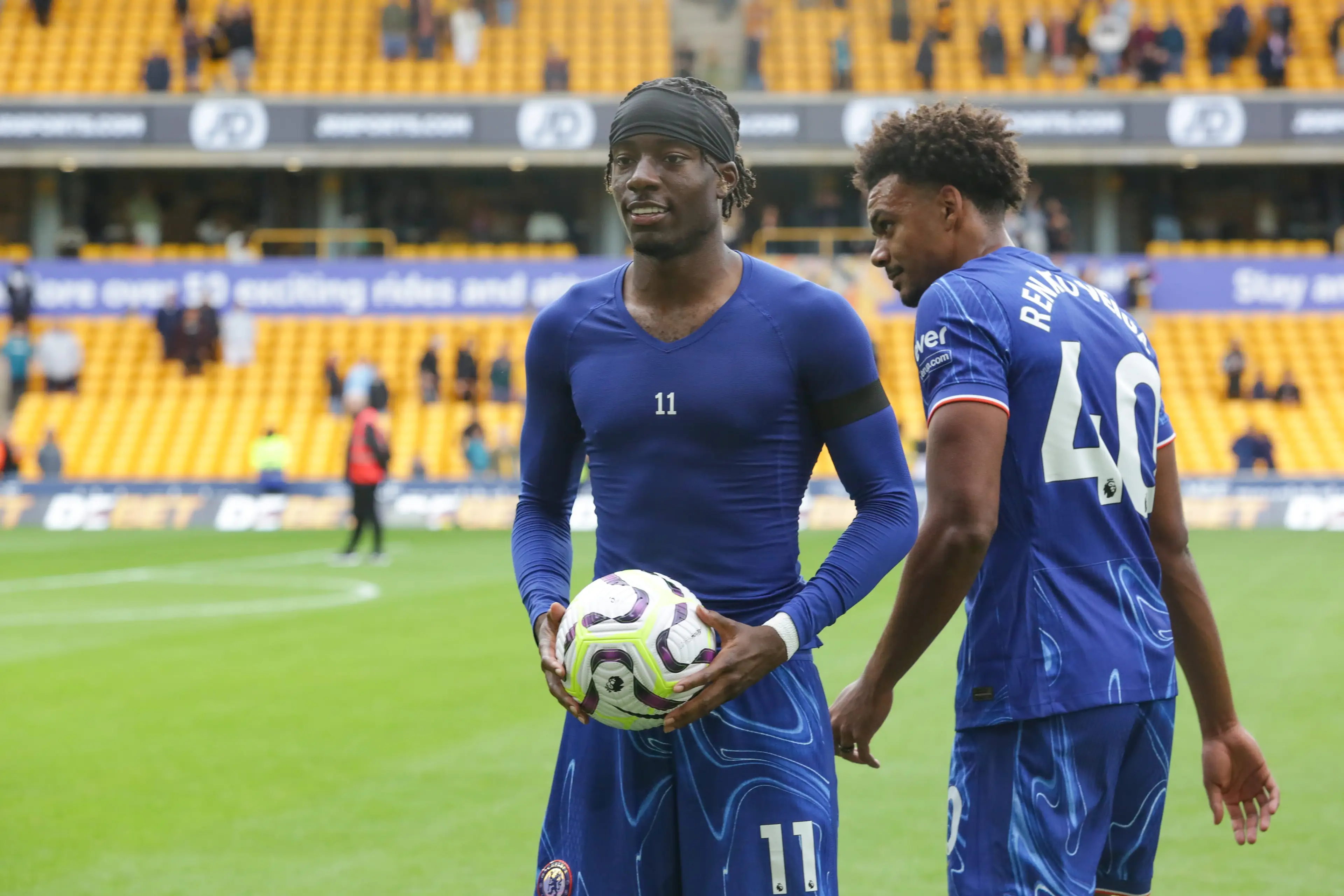 Madueke scored a hat-trick at Molineux in 2024 - but didn't avoid a frosty reception from the home fans (Image: Getty)