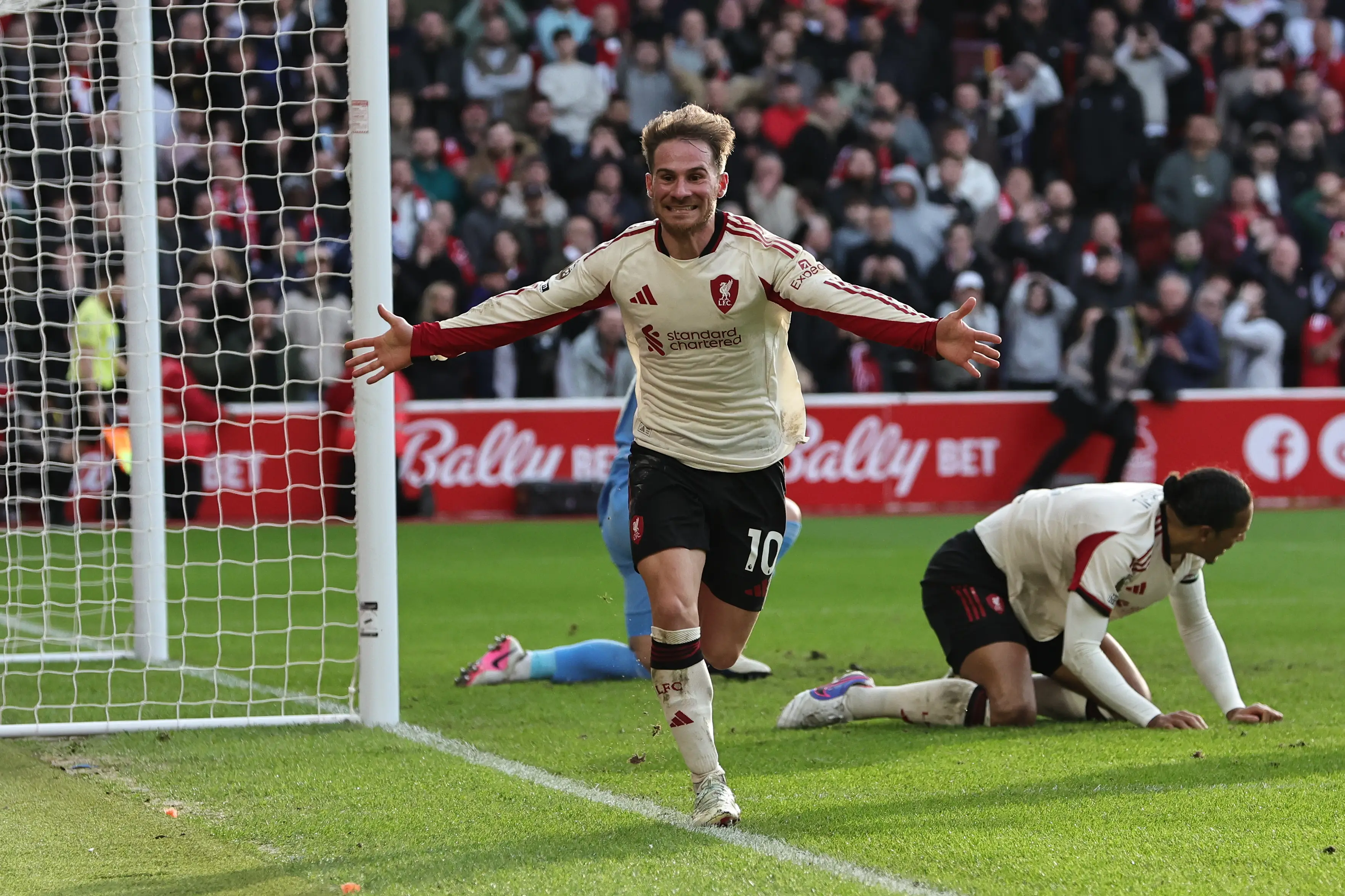 Alexis Mac Allister scored the winner as Liverpool beat Nottingham Forest. Image: Getty