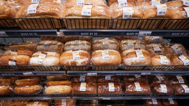 Bread in a supermarket