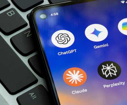ai chatbot icons on smartphone screen