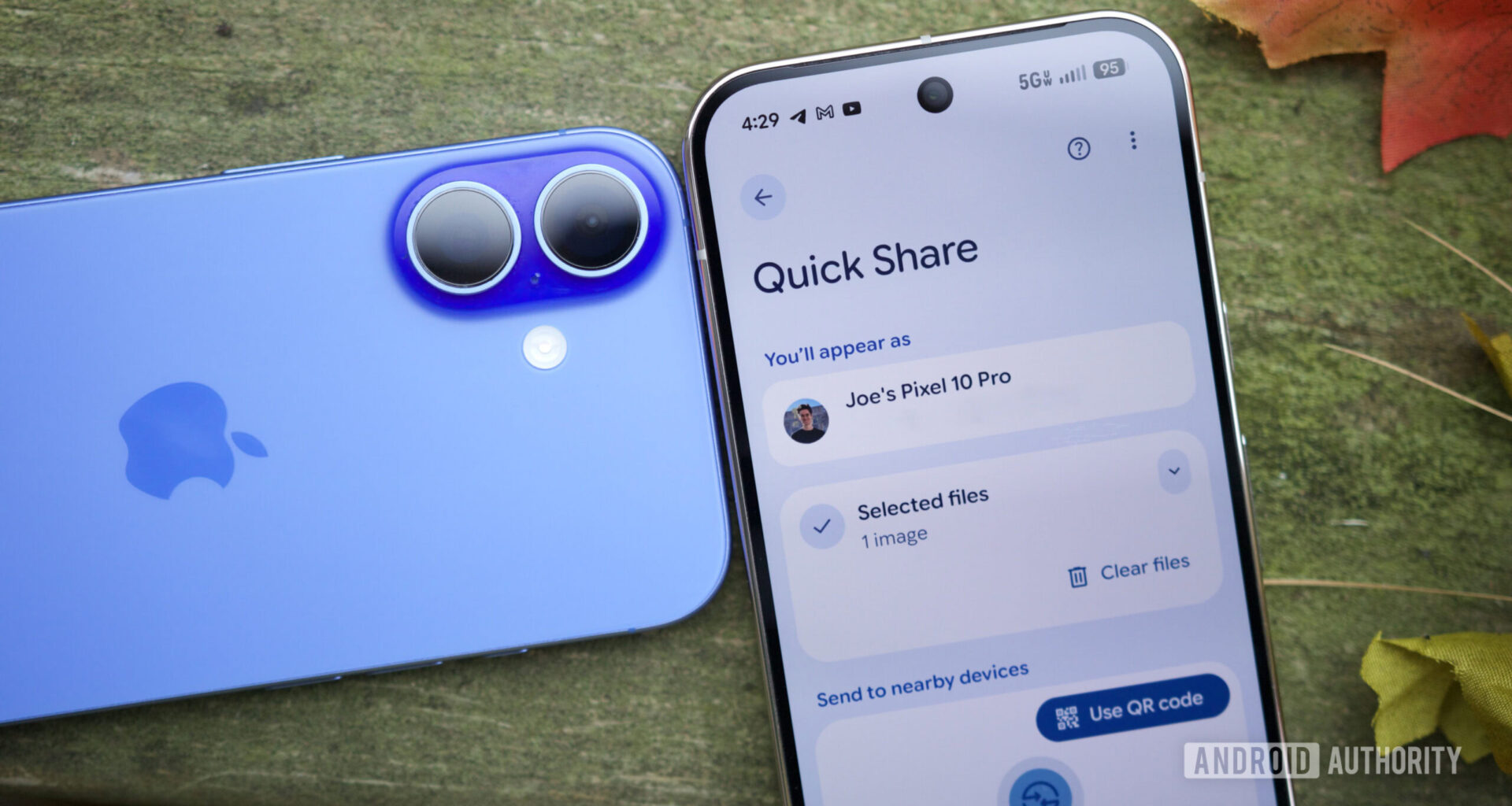 Quick Share running on a Pixel phone.
