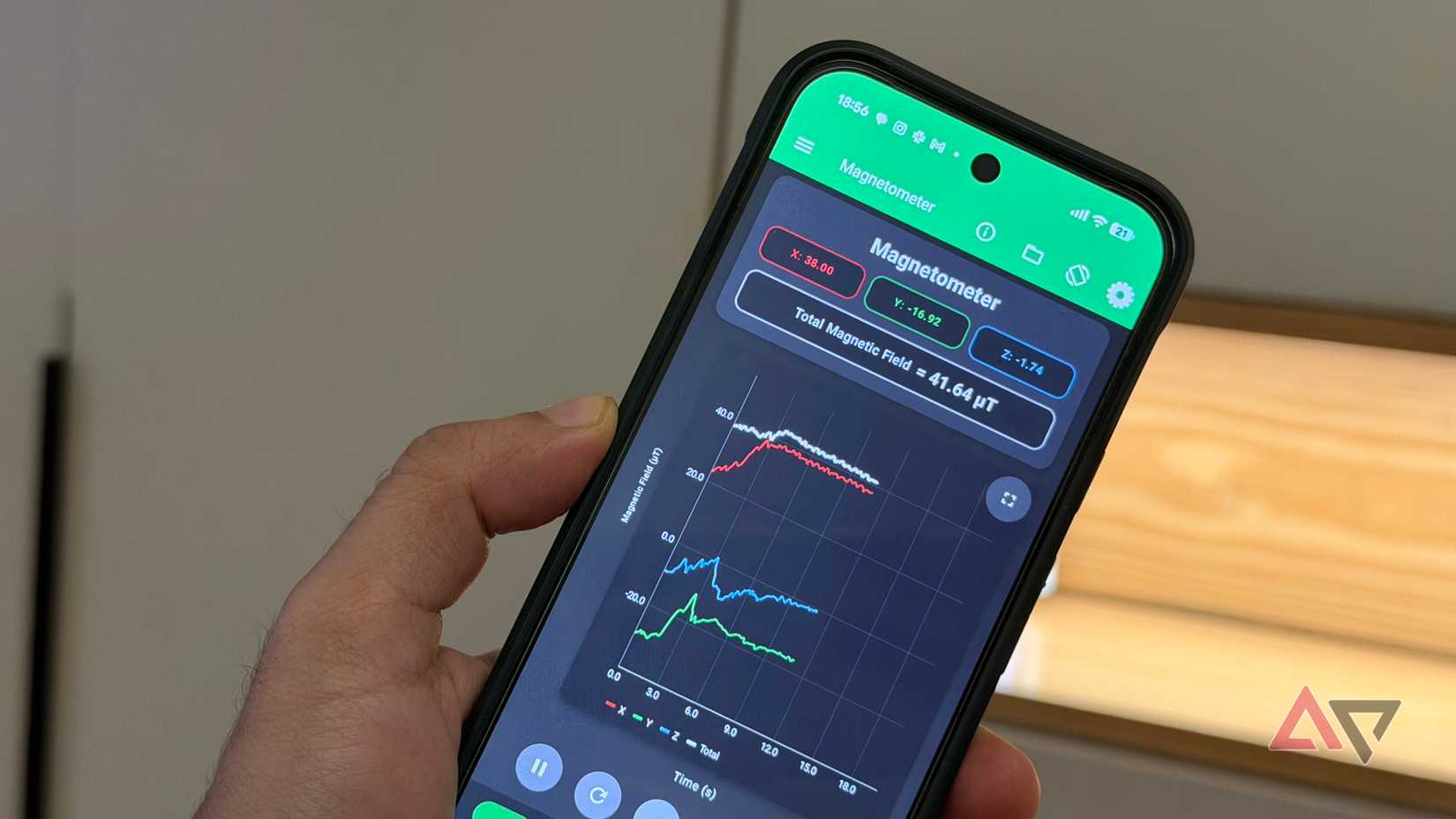 Android sensor magnetometer