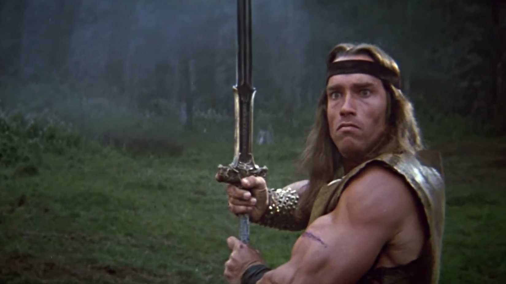 Arnold Schwarzenegger as Conan in Conan the Destroyer from official trailer