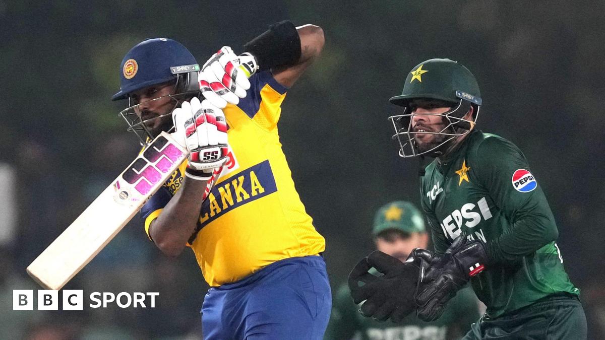 Wanindu Hasaranga of Sri Lanka playing a shot during the International T20 series between Sri Lanka and Pakistan