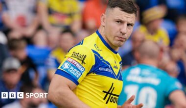 George Williams in action for Warrington Wolves