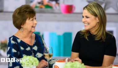 Nancy Guthrie and Savannah Guthrie appear on NBC's Today programme
