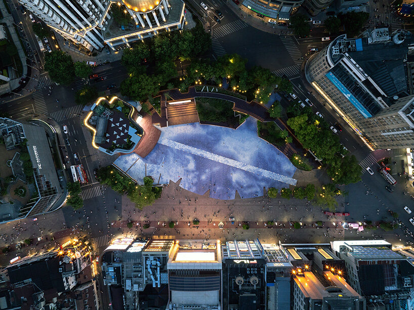 benedetta tagliabue EMBT reshapes century square in shanghai with kaleidoscopic landscape