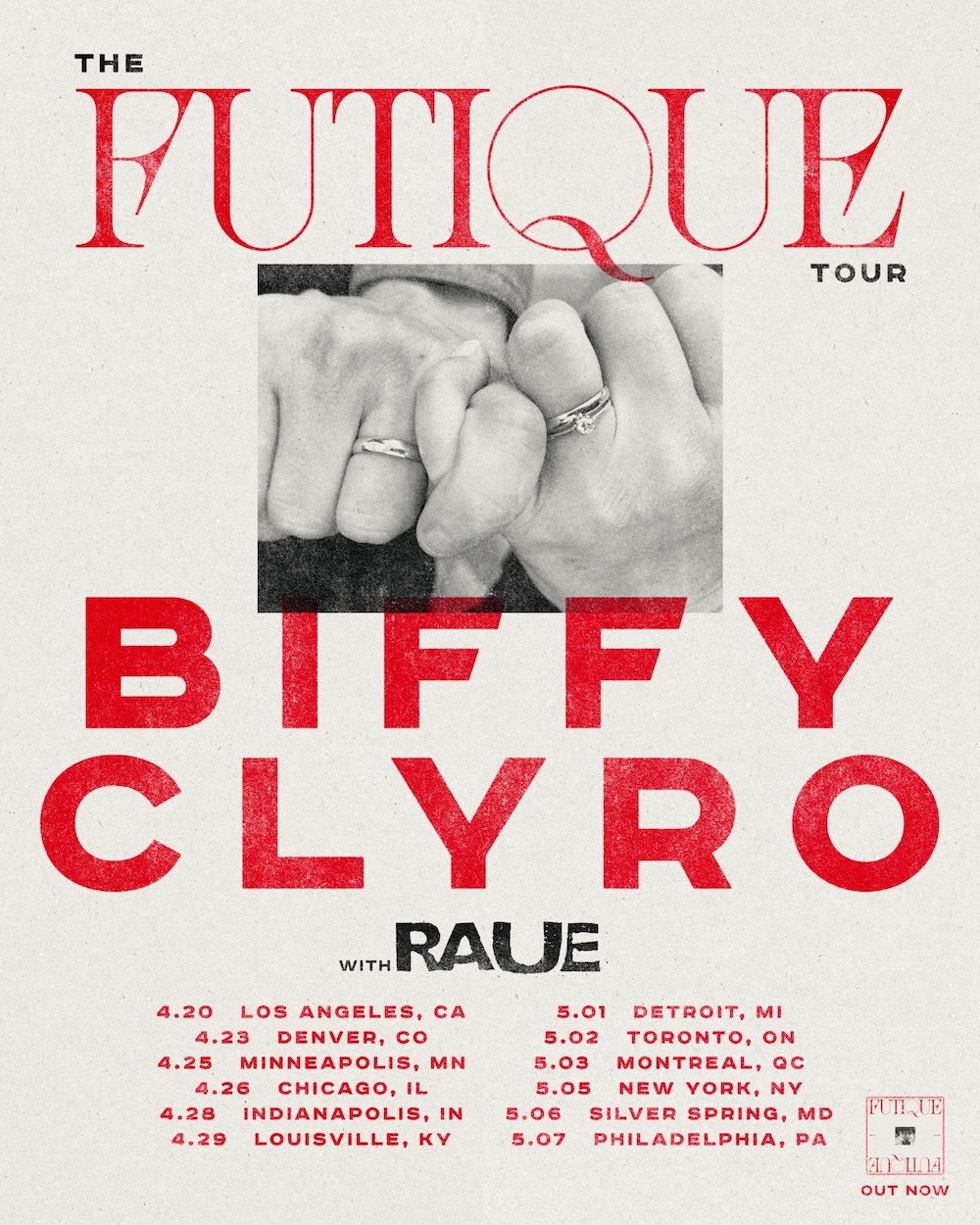 Biffy Clyro's Futurique tour poster