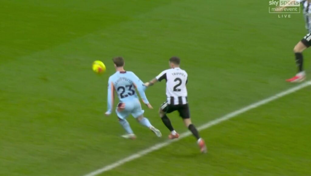 Brentford's penalty shout.