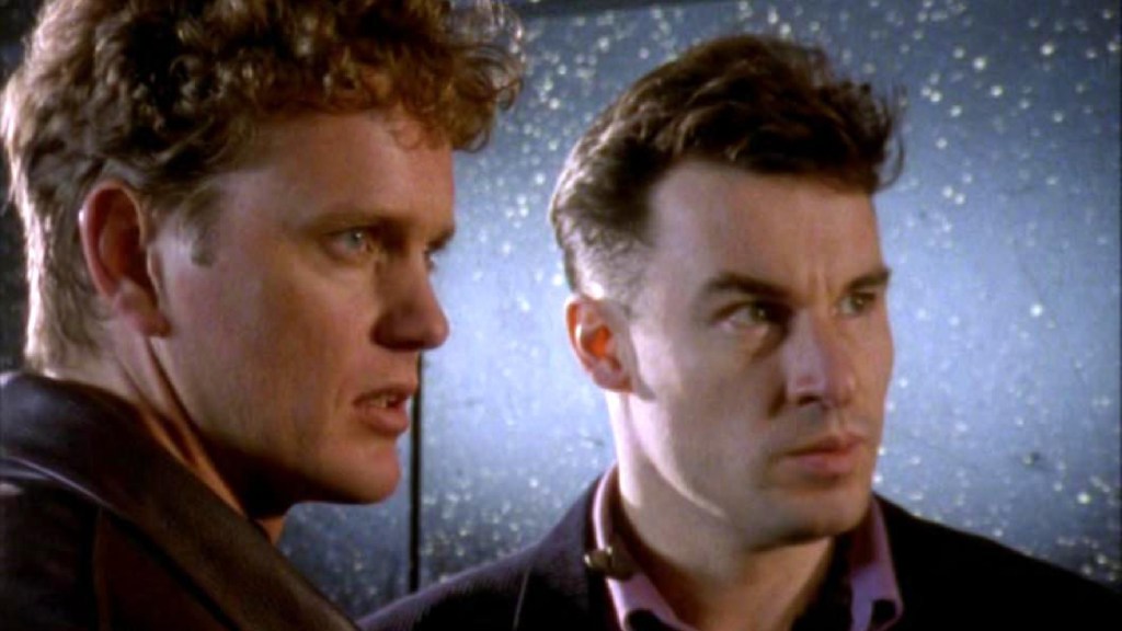 A still from BBC sci-fi show Bugs (1995)