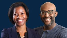 Smiling portraits of Dana Chery (left) and Ray Chery (right), the husband-and-wife team that acquired Monsam Portable Sinks.