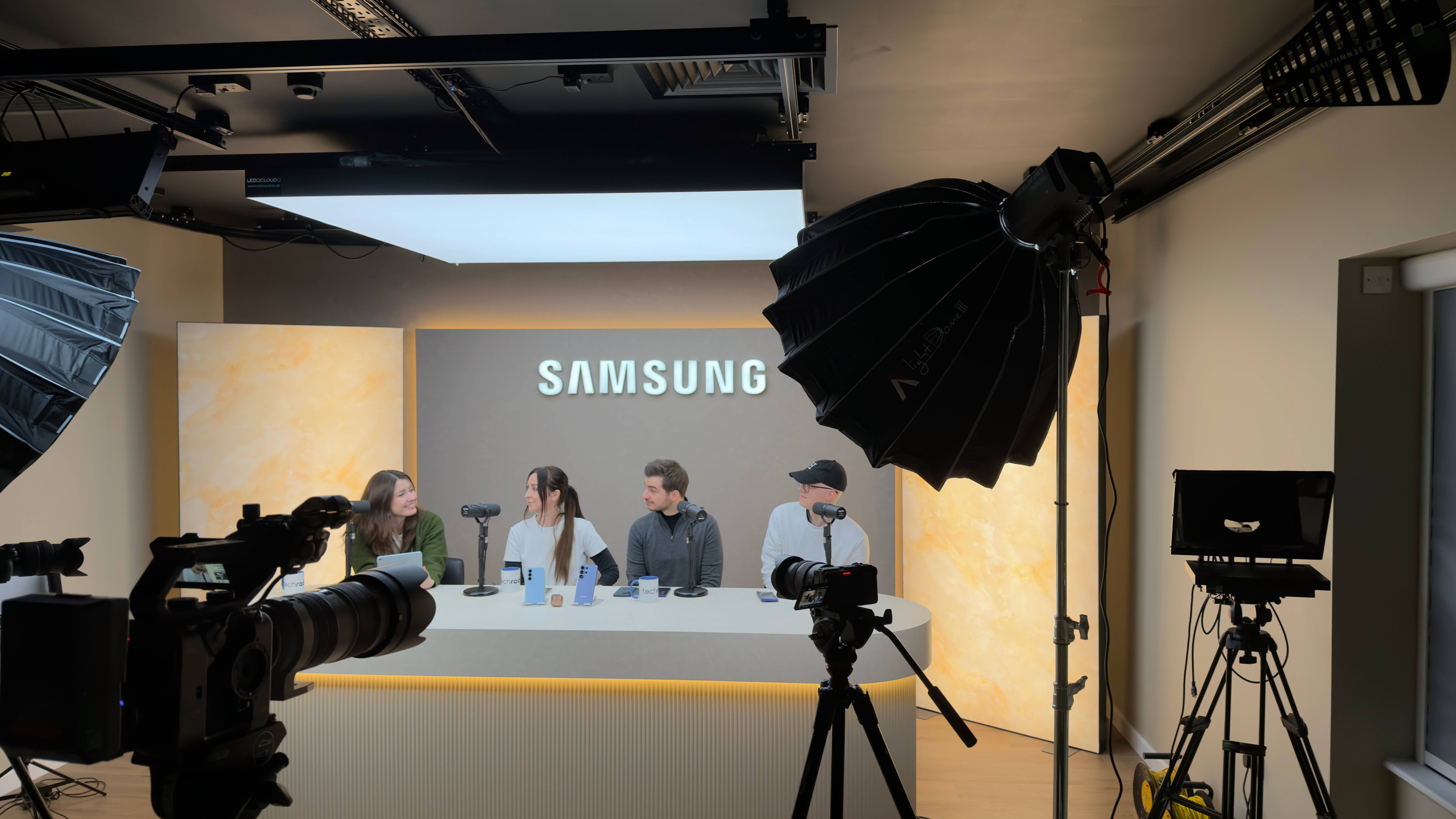 Behind the scenes of the filming of the TechRadar Podcast