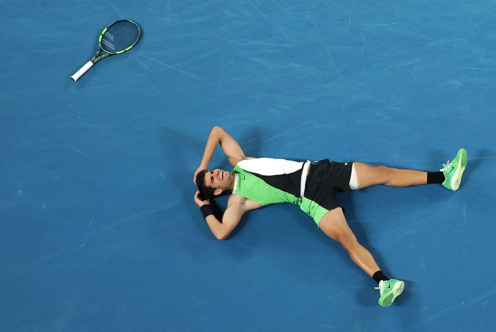 Carlos Alcaraz admitted he is exhausted after winning the Australian Open