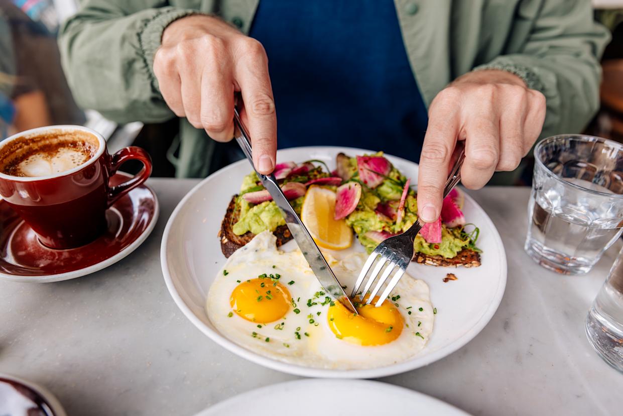 While a high-protein breakfast won't necessarily 'lower' your cortisol levels, which naturally peak in the morning, it can have other benefits.