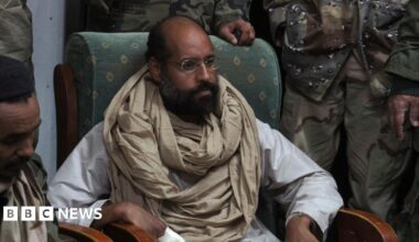 Saif al-Islam Gaddafi pictured in 2011