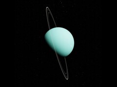 An image showing Uranus and its rings.