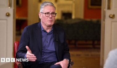 Thin, red banner promoting the Politics Essential newsletter with text saying, “Top political analysis in your inbox every day”. There is also an image of the Houses of Parliament.