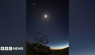 Six planets in one picture as part of a celestial planetary parade.