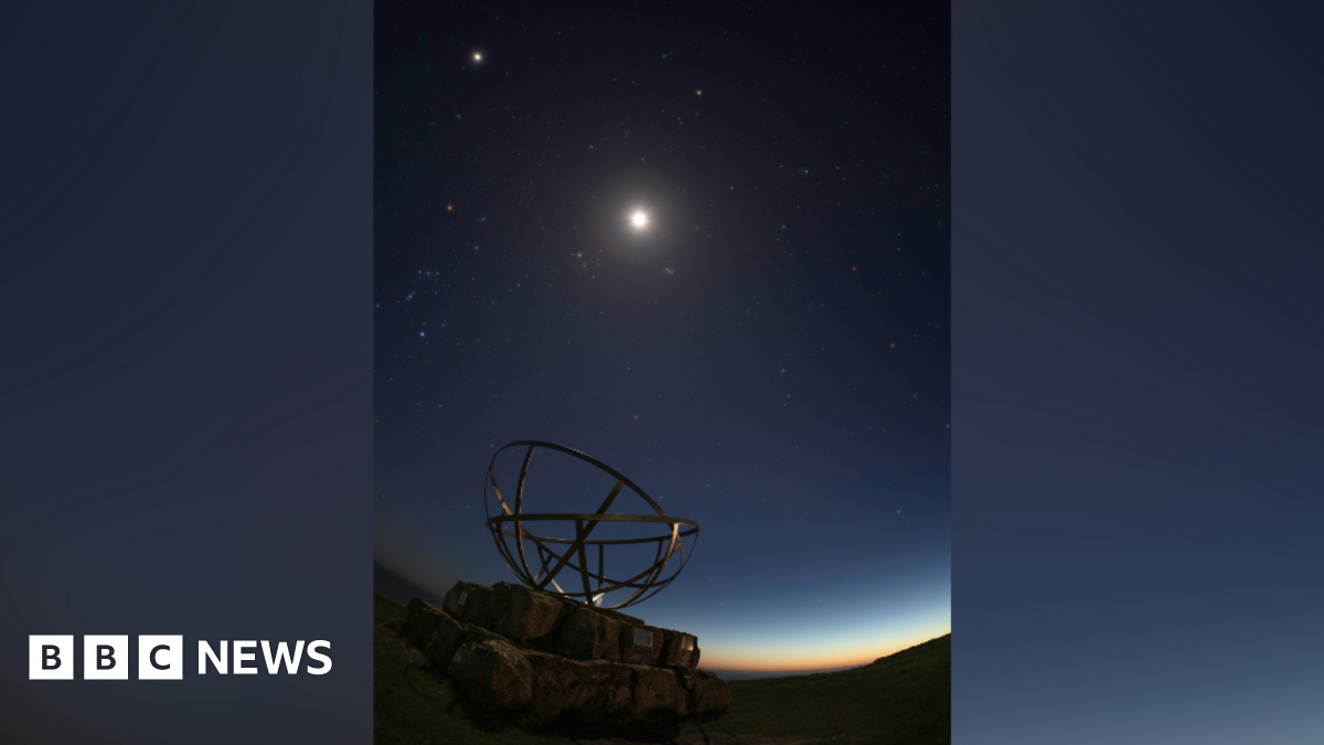 Six planets in one picture as part of a celestial planetary parade.